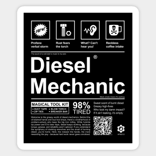 Diesel Mechanic Life Sticker